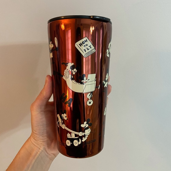 Disney Parks Retro Mickey Mouse Stainless Steel Travel Mug with Lid - Picture 1 of 10